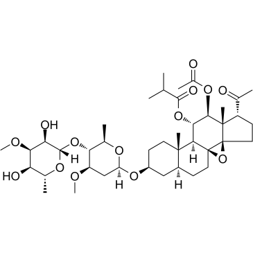 3-O-beta-Allopyranosyl-(1-&gt4)-beta-oleandropyranosyl-11-O-isobutyryl-12-O-acetyltenacigenin BͼƬ