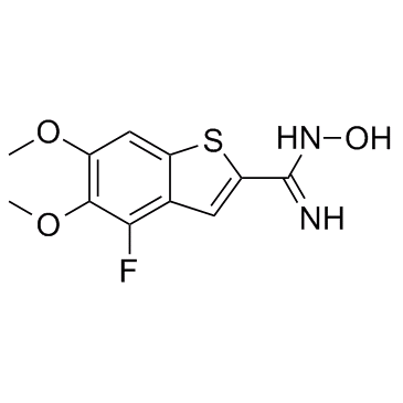 Benzo[b]thiophene-2-carboximidamide,4-fluoro-N-hydroxy-5,6-dimethoxy-ͼƬ