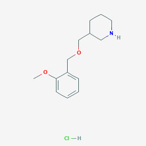 3-{[(2-Methoxybenzyl)oxy]methyl}piperidinehydrochlorideͼƬ