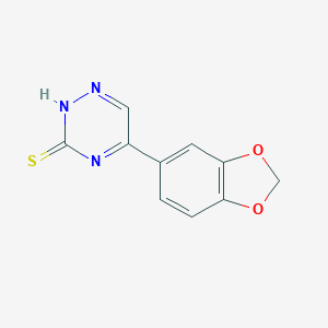 5-(1,3-Benzodioxol-5-yl)-1,2,4-triazine-3-thiolͼƬ