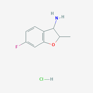 6-fluoro-2-methyl-2,3-dihydro-1-benzofuran-3-amine hydrochlorideͼƬ