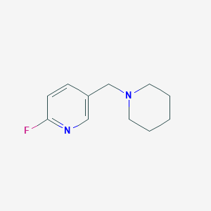 2-Fluoro-5-[(piperidin-1-yl)methyl]pyridineͼƬ