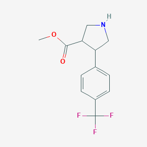 trans-Methyl 4-(4-(Trifluoromethyl)phenyl)pyrrolidine-3-carboxylateͼƬ