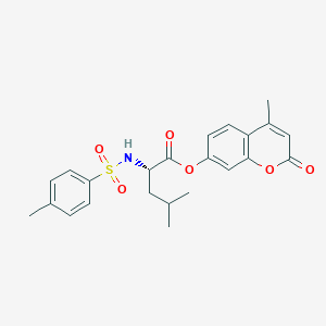 N-[(4-Methylphenyl)sulfonyl]-L-leucine 4-Methyl-2-oxo-2H-1-benzopyran-7-yl EsterͼƬ