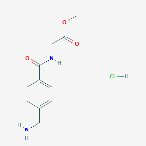 Methyl 2-{[4-(Aminomethyl)phenyl]formamido}acetate HydrochlorideͼƬ