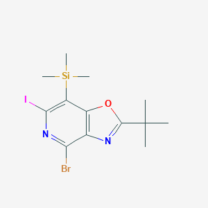 4-Bromo-2-(tert-butyl)-6-iodo-7-(trimethylsilyl)oxazolo[4,5-c]pyridineͼƬ