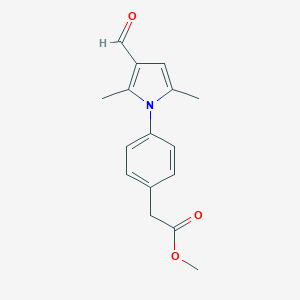 Methyl 2-(4-(3-Formyl-2,5-dimethyl-1H-pyrrol-1-yl)phenyl)acetateͼƬ