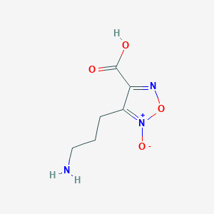 4-(3-aminopropyl)-1,2,5-oxadiazole-3-carboxylic acid 5-oxideͼƬ