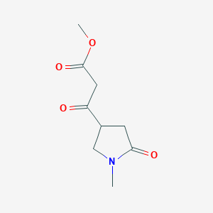 3-(1-Methyl-5-oxo-pyrrolidin-3-yl)-3-oxo-propionic acid methyl esterͼƬ