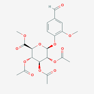 4-Formyl-2-methoxyphenyl-D-Glucopyranosiduronic Acid Triacetate Methyl EsterͼƬ