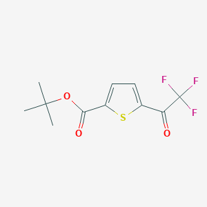 tert-Butyl 5-(trifluoroacetyl)thiophene-2-carboxylateͼƬ