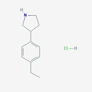 3-(4-ethylphenyl)pyrrolidine hydrochlorideͼƬ