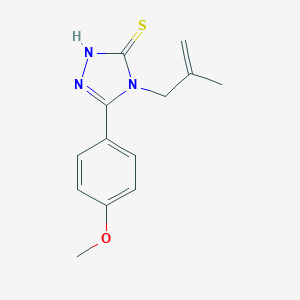 5-(4-Methoxyphenyl)-4-(2-methylprop-2-en-1-yl)-4H-1,2,4-triazole-3-thiolͼƬ