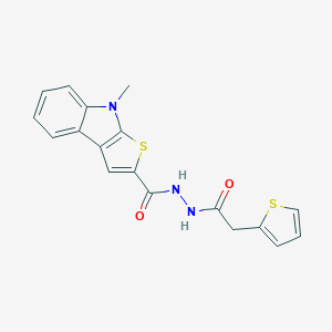 8-Methyl-N'-[2-(2-thienyl)acetyl]-8H-thieno[2,3-b]indole-2-carbohydrazideͼƬ