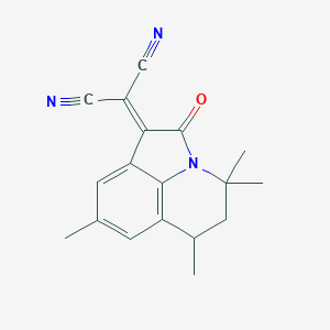 (4,4,6,8-Tetramethyl-2-oxo-5,6-dihydro-4H-pyrrolo[3,2,1-ij]quinolin-1(2H)-ylidene)malononitrileͼƬ