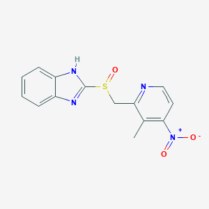 2-[[(3-Methyl-4-nitro-2-pyridinyl)methyl]sulfinyl]-1H-benzimidazoleͼƬ