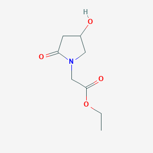 4-Hydroxy-2-oxo-1-pyrrolidineacetic Acid Ethyl EsterͼƬ