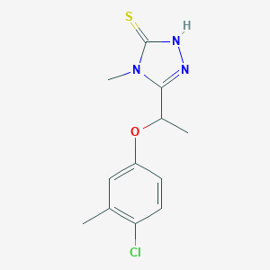 5-[1-(4-Chloro-3-methylphenoxy)ethyl]-4-methyl-4H-1,2,4-triazole-3-thiolͼƬ