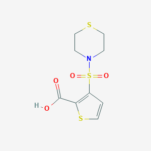 3-(Thiomorpholine-4-sulfonyl)thiophene-2-carboxylic AcidͼƬ