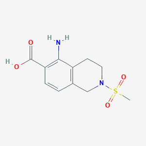 5-amino-2-methanesulfonyl-1,2,3,4-tetrahydroisoquinoline-6-carboxylic acidͼƬ