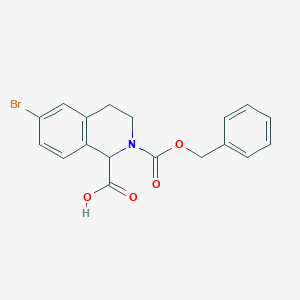 2-((Benzyloxy)Carbonyl)-6-Bromo-1,2,3,4-Tetrahydroisoquinoline-1-Carboxylic AcidͼƬ