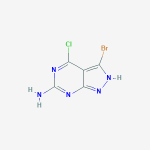 3-Bromo-4-chloro-1H-pyrazolo[3,4-d]pyrimidin-6-amineͼƬ