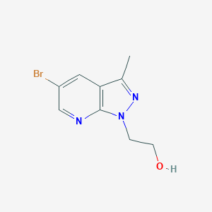 2-{5-Bromo-3-methyl-1H-pyrazolo[3,4-b]pyridin-1-yl}ethan-1-olͼƬ