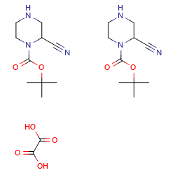 Tert-butyl2-cyanopiperazine-1-carboxylatehemioxalateͼƬ