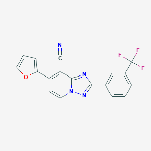 7-(2-Furyl)-2-[3-(trifluoromethyl)phenyl][1,2,4]triazolo[1,5-a]pyridine-8-carbonitrileͼƬ