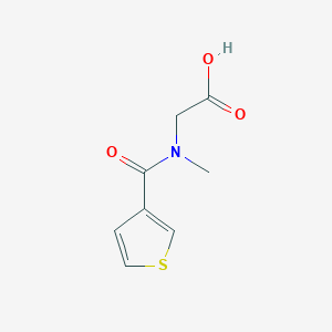 2-(N-methyl-1-thiophen-3-ylformamido)acetic AcidͼƬ