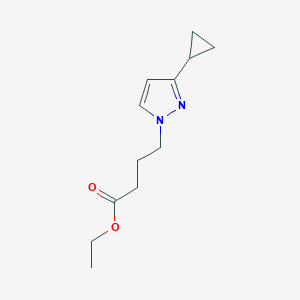 ethyl 4-(3-cyclopropyl-1H-pyrazol-1-yl)butanoateͼƬ