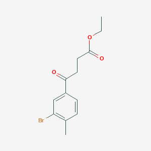 Ethyl 4-(3-bromo-4-methylphenyl)-4-oxobutyrateͼƬ