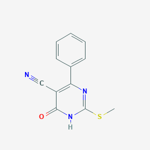 4-hydroxy-2-(methylsulfanyl)-6-phenyl-5-pyrimidinecarbonitrileͼƬ