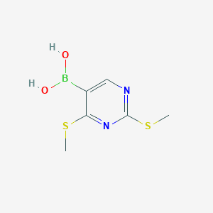 2,4-Bis(methylsulfanyl)pyrimidine-5-boronic acidͼƬ