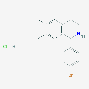 1-(4-Bromophenyl)-6,7-dimethyl-1,2,3,4-tetrahydroisoquinoline hydrochlorideͼƬ