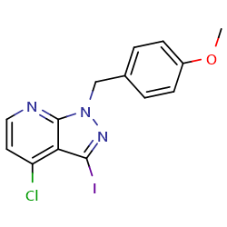 4-chloro-3-iodo-1-[(4-methoxyphenyl)methyl]-1H-pyrazolo[3,4-b]pyridineͼƬ