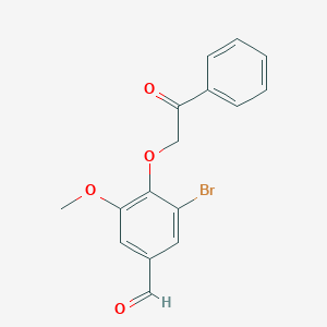 3-bromo-5-methoxy-4-(2-oxo-2-phenylethoxy)benzaldehydeͼƬ