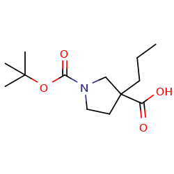 1-[(tert-butoxy)carbonyl]-3-propylpyrrolidine-3-carboxylicacidͼƬ