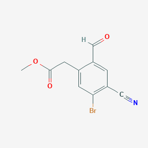 Methyl 5-bromo-4-cyano-2-formylphenylacetateͼƬ