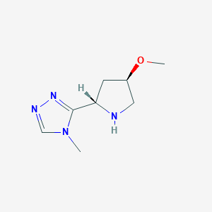 3-[trans-4-methoxypyrrolidin-2-yl]-4-methyl-4H-1,2,4-triazoleͼƬ