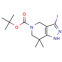 tert-butyl3-iodo-7,7-dimethyl-1H,4H,5H,6H,7H-pyrazolo[4,3-c]pyridine-5-carboxylateͼƬ