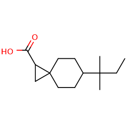 6-(2-methylbutan-2-yl)spiro[2,5]octane-1-carboxylicacidͼƬ