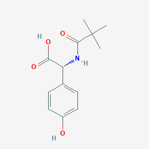 (R)--[(2,2-Dimethyl-1-oxopropyl)amino]-4-hydroxybenzeneacetic AcidͼƬ