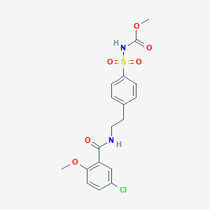 N-[[4-[2-[(5-Chloro-2-methoxybenzoyl)amino]ethyl]phenyl]sulfonyl]carbamic Acid Methyl EsterͼƬ