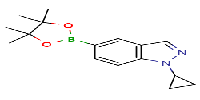 1-cyclopropyl-5-(4,4,5,5-tetramethyl-1,3,2-dioxaborolan-2-yl)-1H-indazoleͼƬ