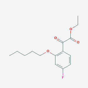 Ethyl 4-fluoro-2-n-pentoxybenzoylformateͼƬ