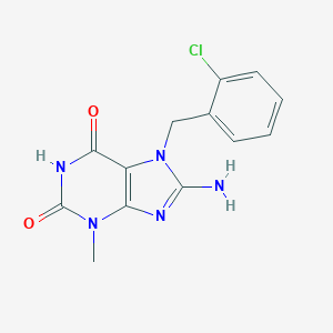 7-[(2-Chlorophenyl)methyl]-8-imino-3-methyl-2,3,6,7,8,9-hexahydro-1H-purine-2,6-dioneͼƬ