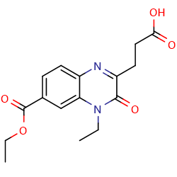 3-[6-(ethoxycarbonyl)-4-ethyl-3-oxo-3,4-dihydroquinoxalin-2-yl]propanoicacidͼƬ