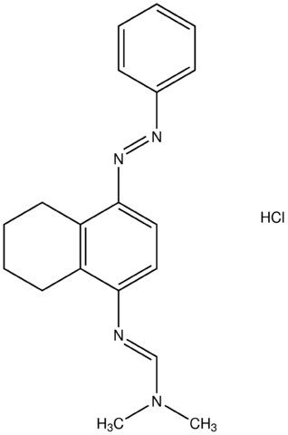 N,N-dimethyl-N'-{4-[(E)-phenyldiazenyl]-5,6,7,8-tetrahydro-1-naphthalenyl}imidoformamide hydrochloride