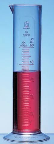 BRAND<sup>?</sup> graduated cylinder low form embossed scale